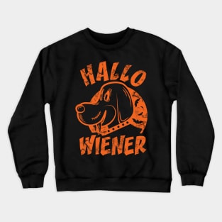 Hallo-wiener, Hallowiener, Halloween Crewneck Sweatshirt